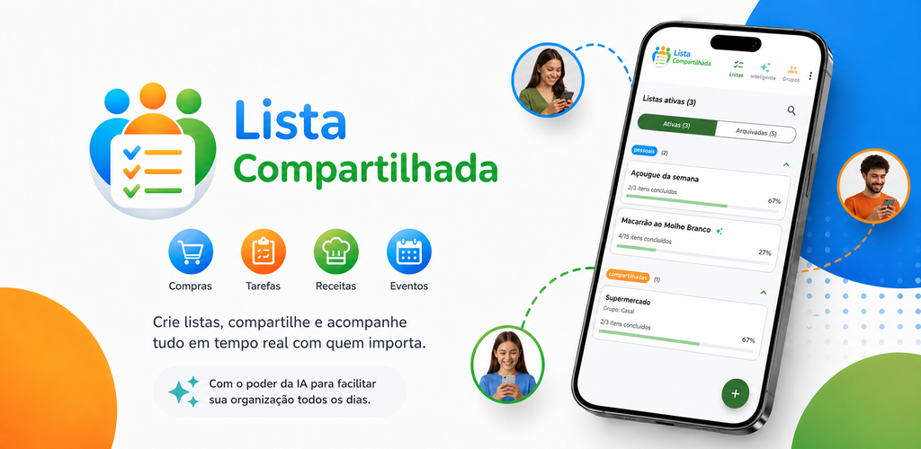 Banner do app Lista Compartilhada